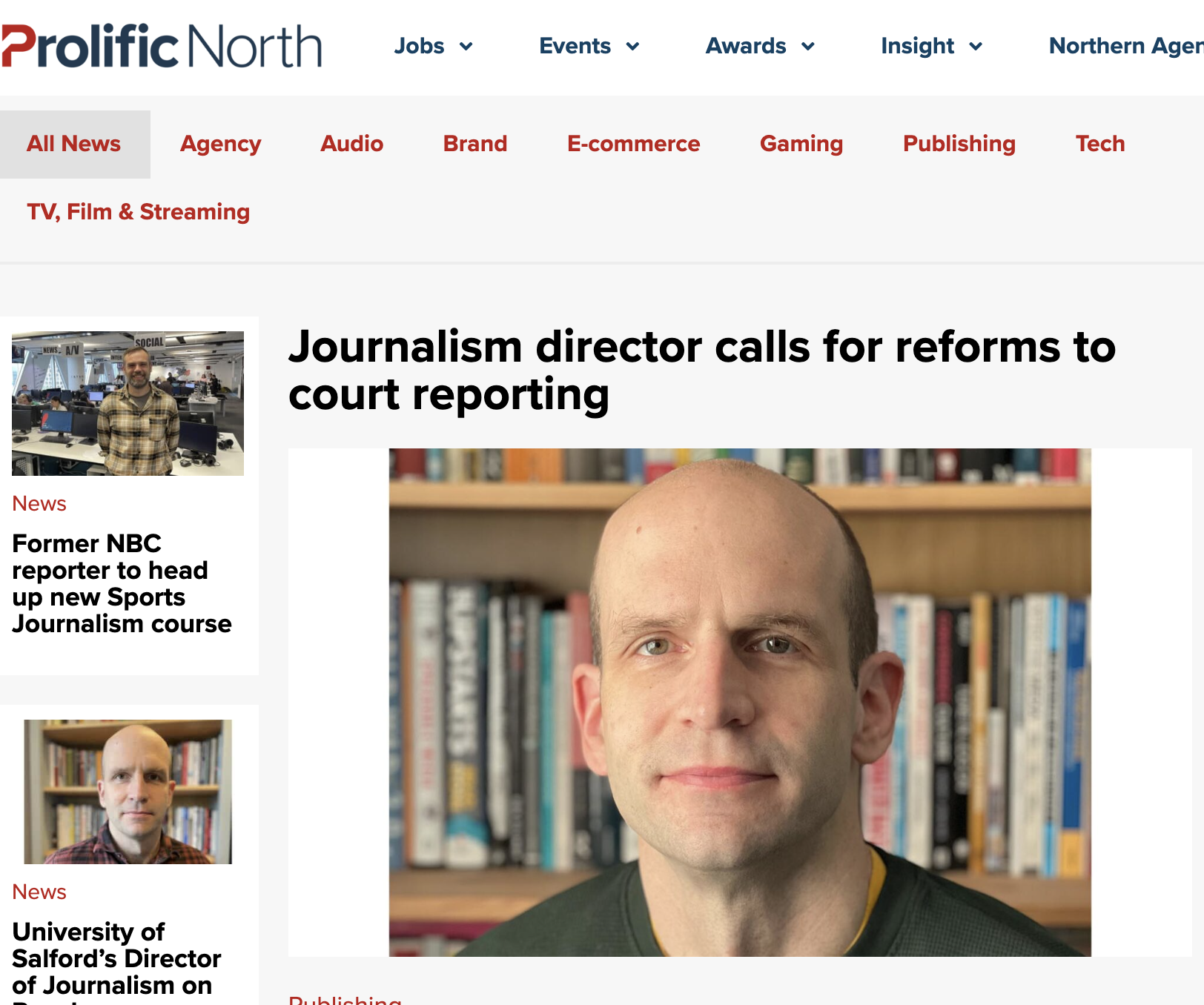 Journalism director calls for reforms to court reporting