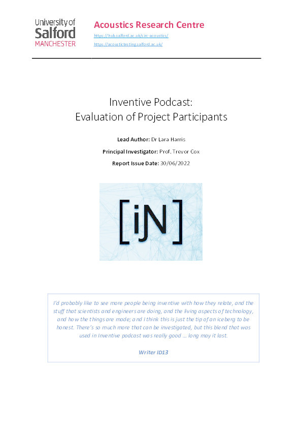 Inventive Podcast: Evaluation of Project Participants Thumbnail