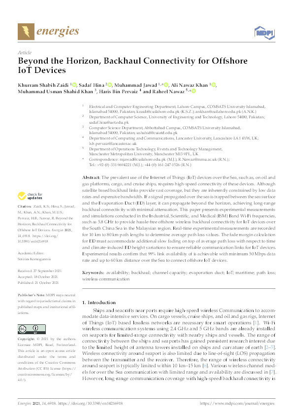 Beyond the horizon, backhaul connectivity for offshore IoT devices Thumbnail