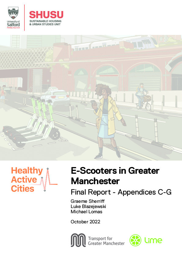 E-scooters in Greater Manchester: appendices Thumbnail