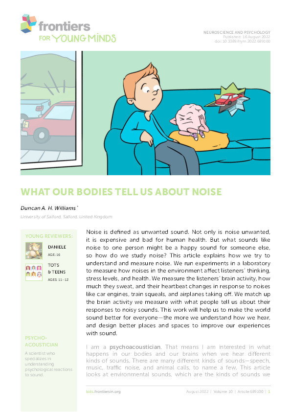 What our bodies tell us about noise Thumbnail