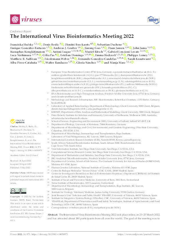 The International Virus Bioinformatics Meeting 2022 Thumbnail