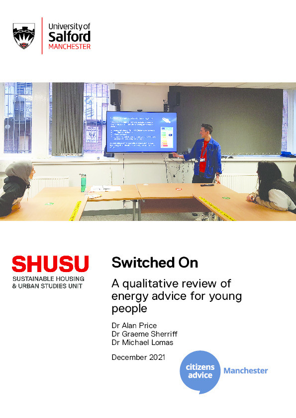 Switched On : a qualitative review of energy advice for young people Thumbnail