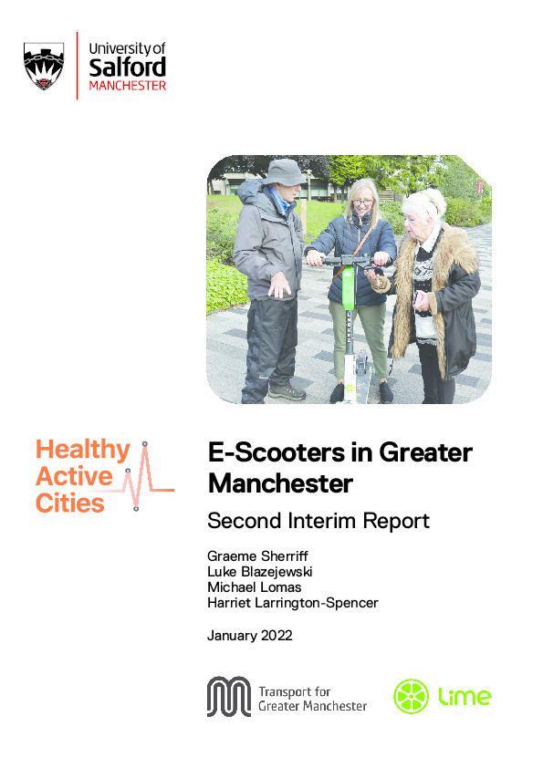 E-scooters in Greater Manchester : second interim report Thumbnail
