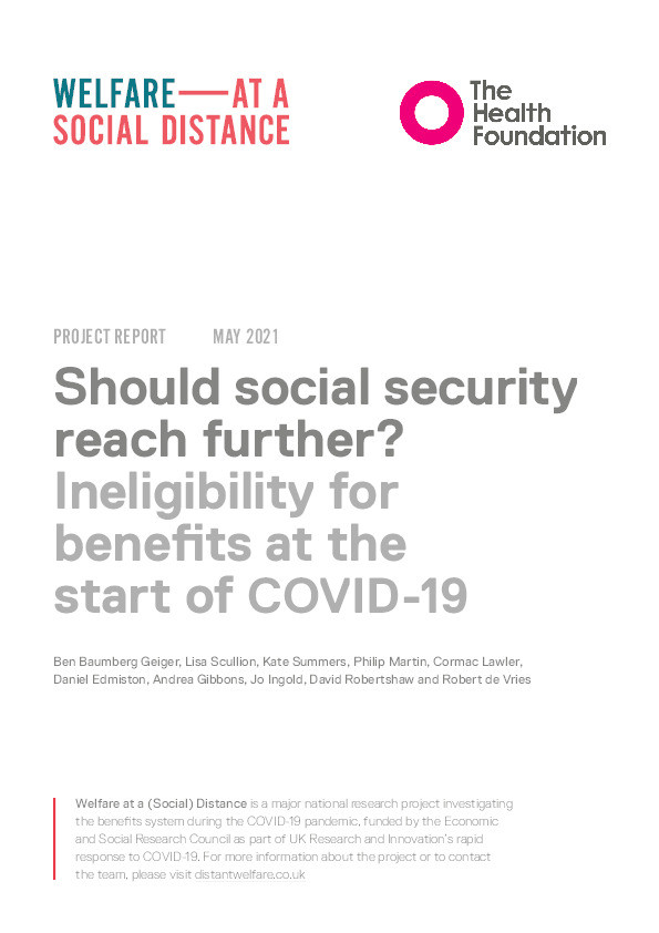 Should social security reach further? Ineligibility for benefits at the
start of COVID-19 Thumbnail