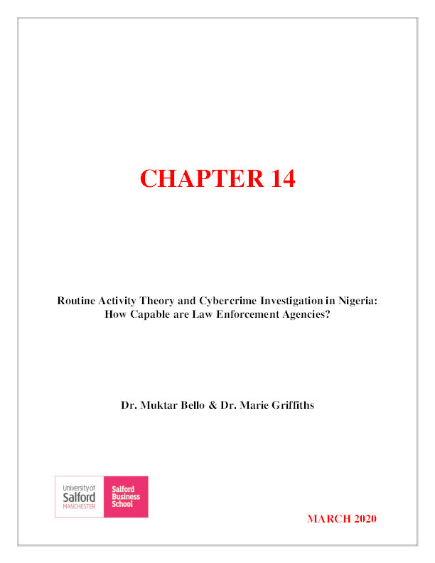 Routine activity theory and cybercrime investigation in Nigeria : how capable are law enforcement agencies? Thumbnail