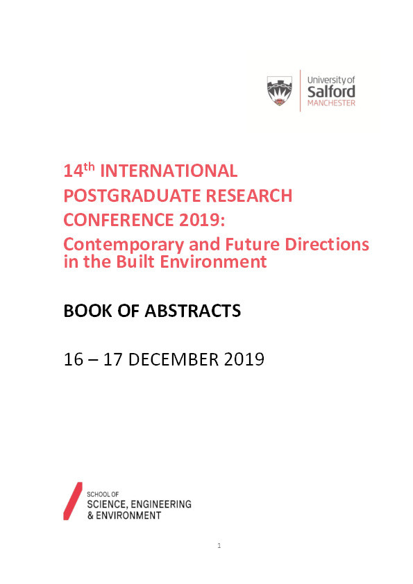 14th International Postgraduate Research Conference 2019 Book of Abstracts 16-17 December 2019 Thumbnail