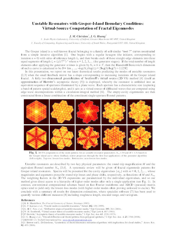 Unstable resonators with Gosper-island boundary conditions : virtual-source computation of fractal eigenmodes Thumbnail