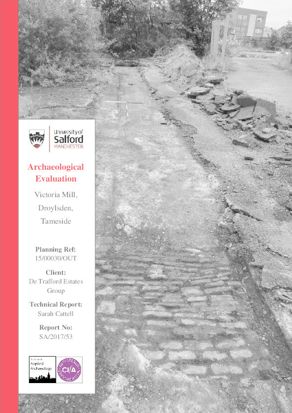 Archaeological evaluation : Victoria Mill, Droylsden, Tameside Thumbnail