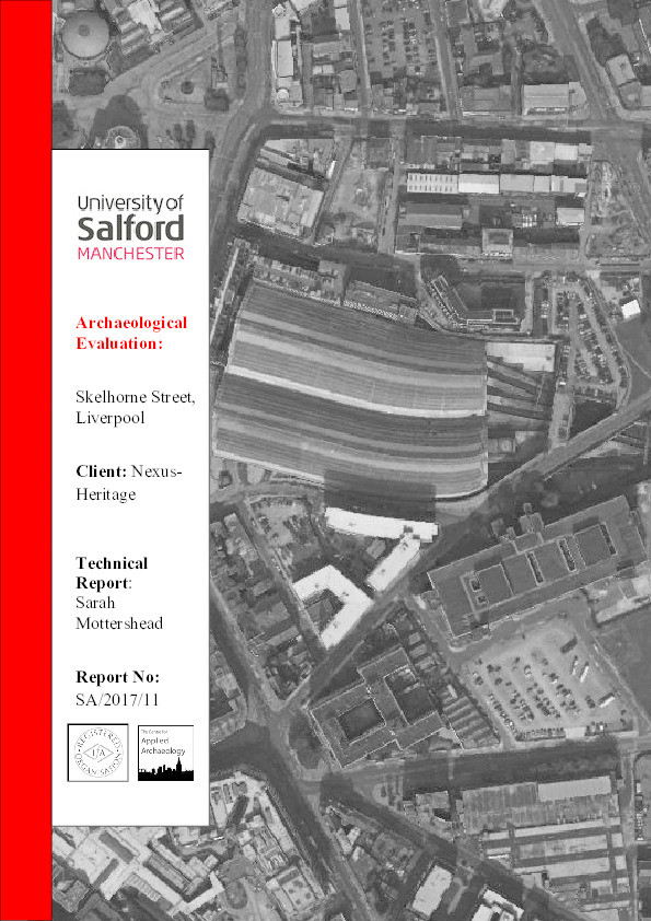 Archaeological evaluation : Skelhorne Street, Liverpool Thumbnail