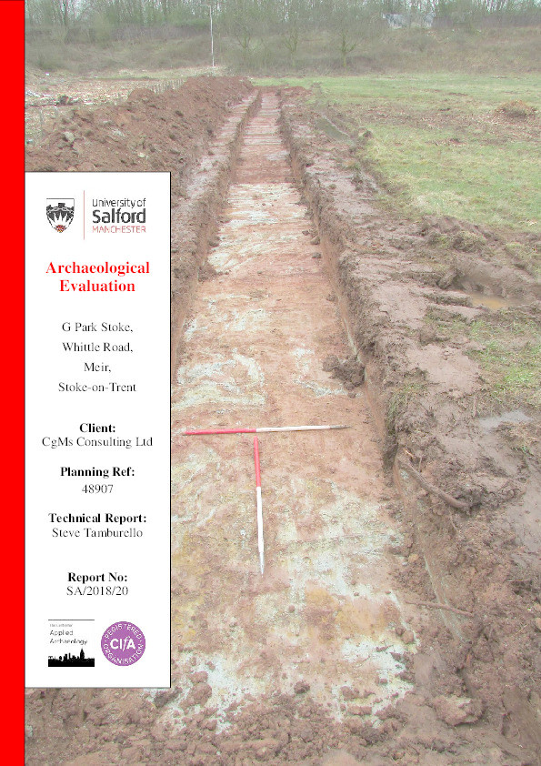 Archaeological evaluation : G Park Stoke, Whittle Road, Meir, Stoke-on-Trent Thumbnail