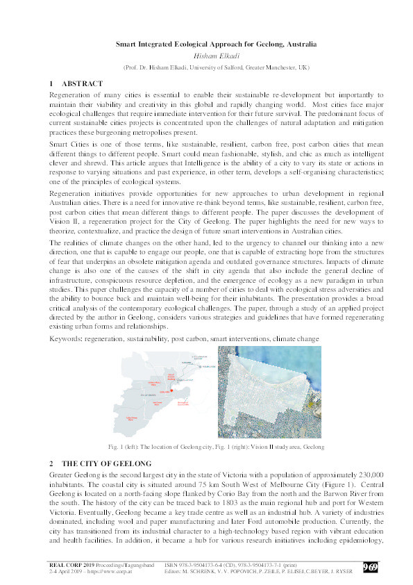 Smart Integrated Ecological Approach for Geelong, Australia Thumbnail