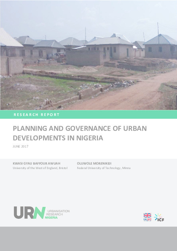 Planning and governance of urban developments in Nigeria Thumbnail