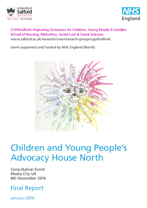 Outcomes from the Children and Young People’s Advocacy House Consultation Event – MediaCityUK Thumbnail