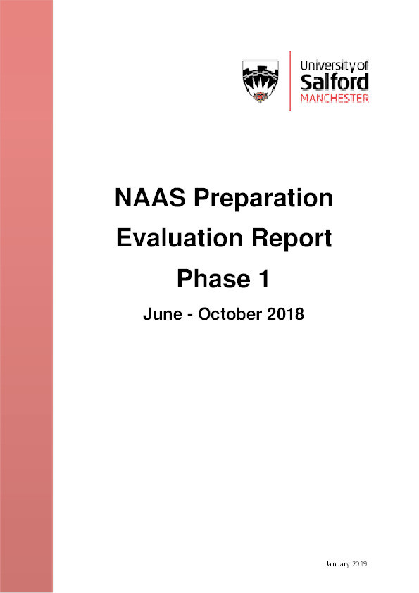 NAAS Preparation Evaluation Report Phase 1: June - October 2018 Thumbnail