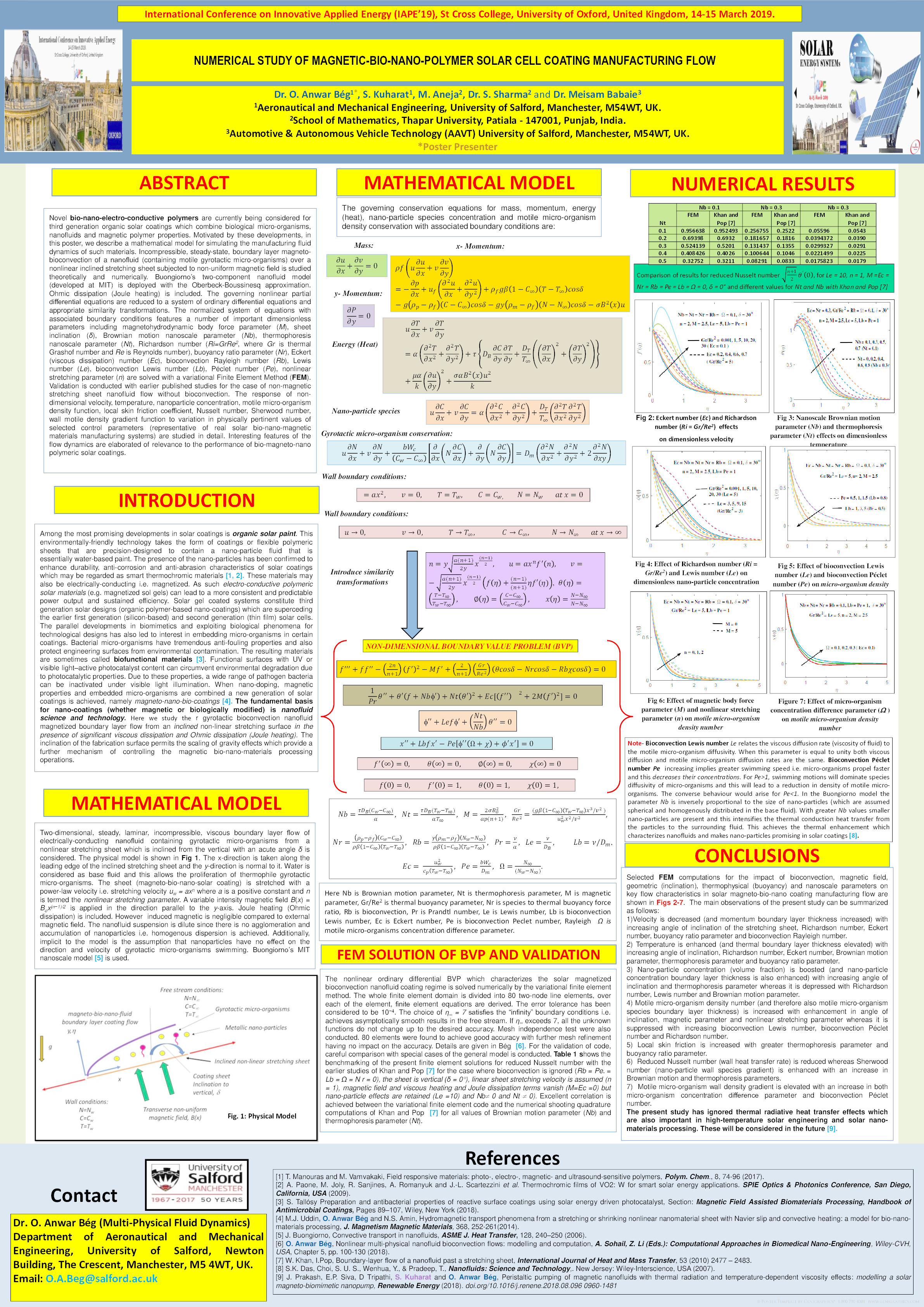 Numerical study of magnetic-bio-nano-polymer solar cell coating manufacturing flow Thumbnail