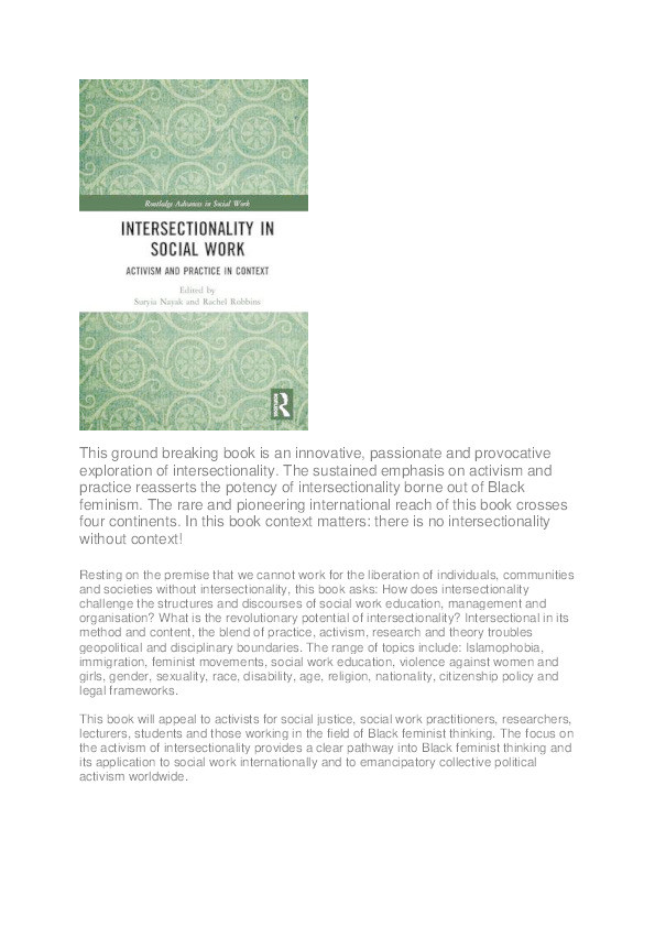 Intersectionality in social work : activism and practice in context Thumbnail