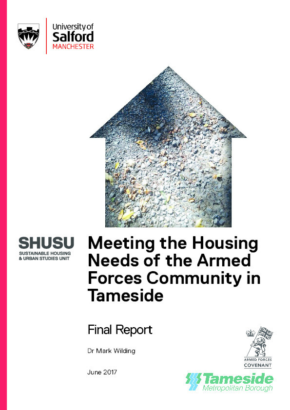 Meeting the housing needs of the armed forces community in Tameside Thumbnail