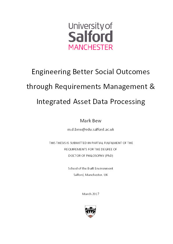 Engineering better social outcomes through requirements management & integrated asset data processing Thumbnail