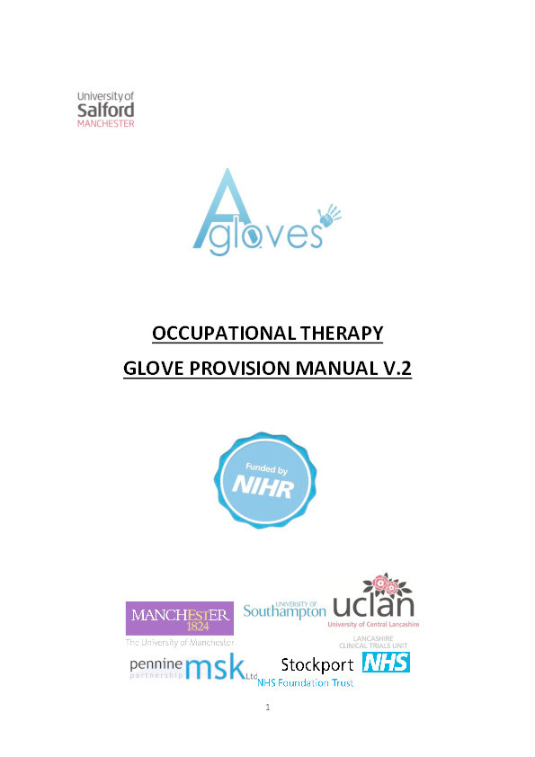 A-Gloves: OT Glove provision manual version 2 Thumbnail