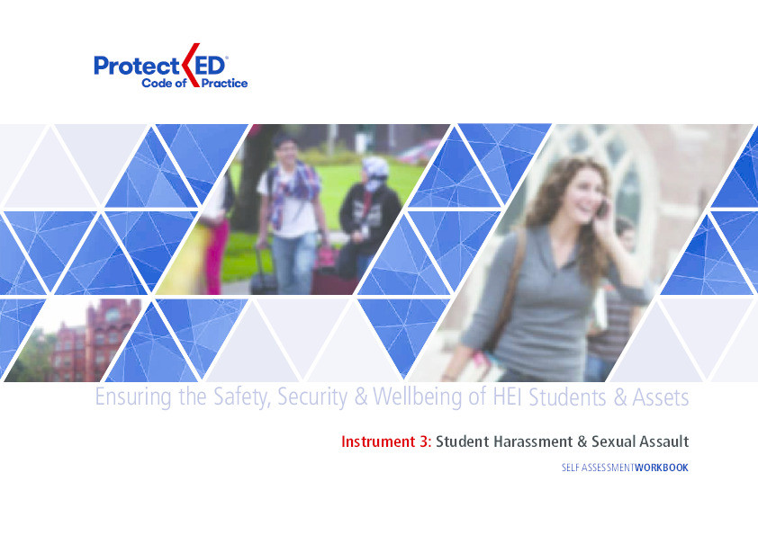 ProtectED Code of Practice. Instrument 3: Student Harassment & Sexual Assault Thumbnail