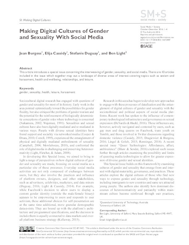 Making digital cultures of gender and sexuality with social media Thumbnail