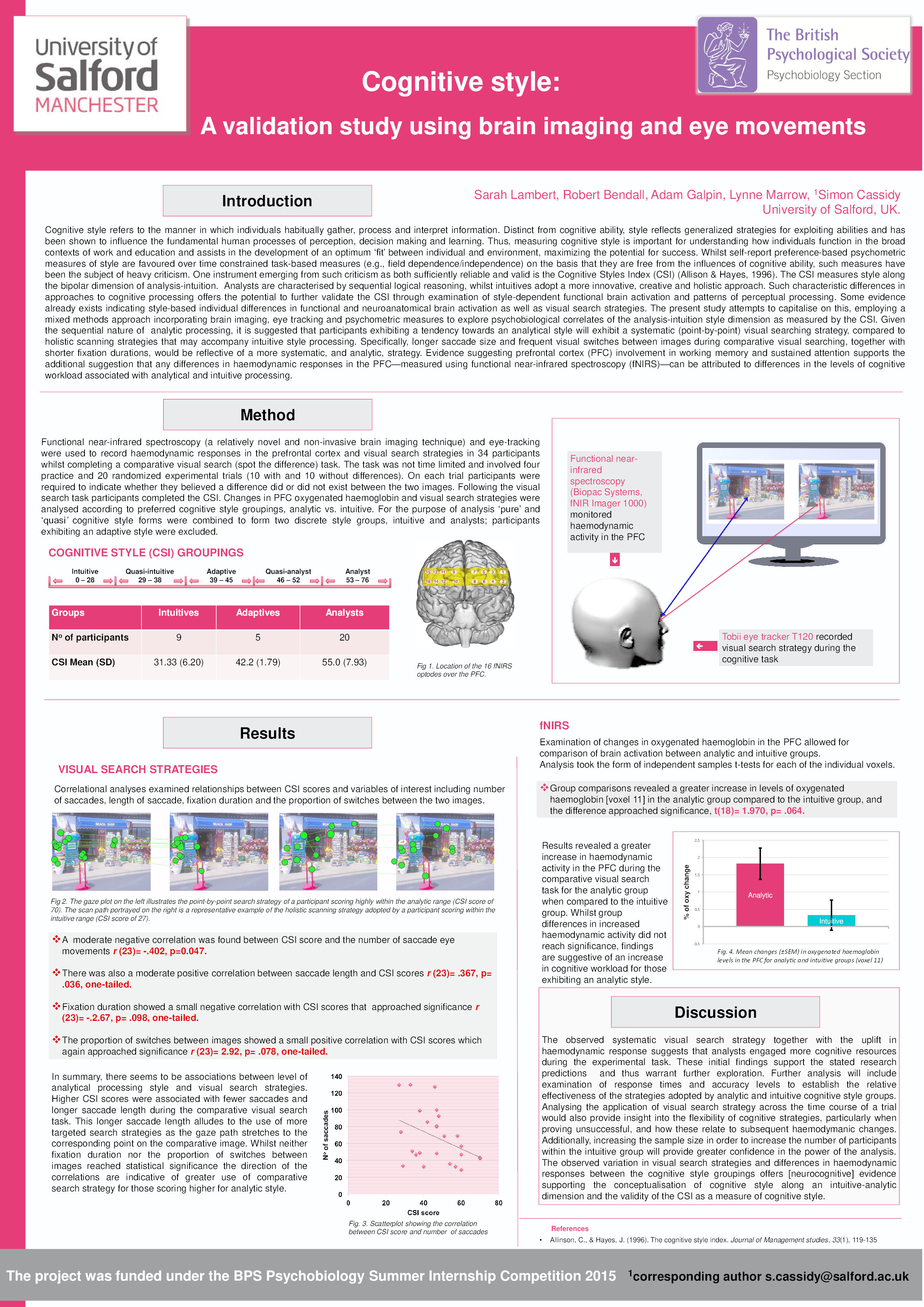 Cognitive style : a validation study using brain imaging and eye movements Thumbnail