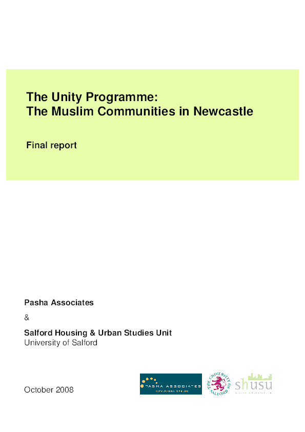 The Unity Programme : The Muslim communities in Newcastle : Final report Thumbnail
