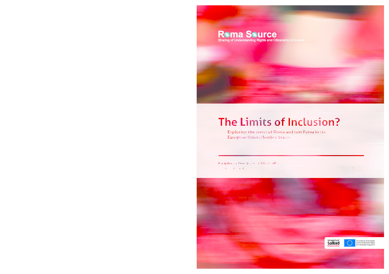 The limits of inclusion? Exploring the views of Roma and non Roma in six European union member states Thumbnail