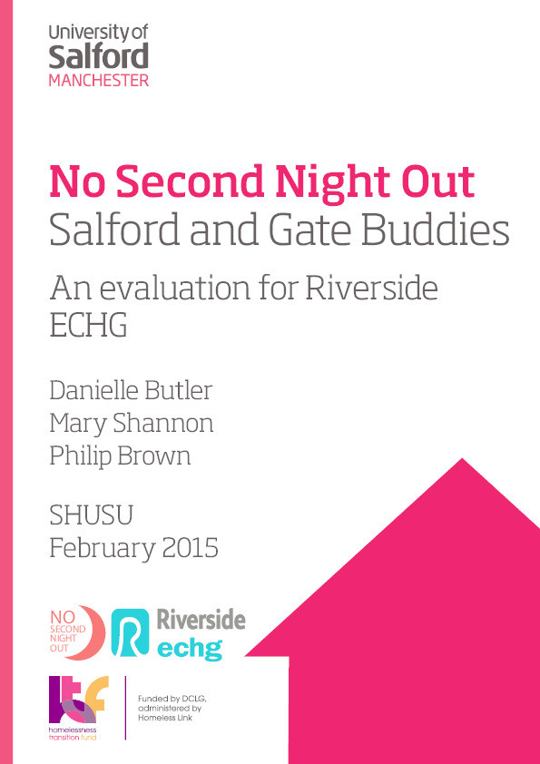 No second night out : Salford and gate buddies : an evaluation for riverside ECHG Thumbnail