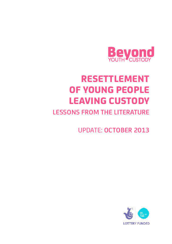 Resettlement of young people leaving resettlement:Lessons from the literature update: October 2013 Thumbnail