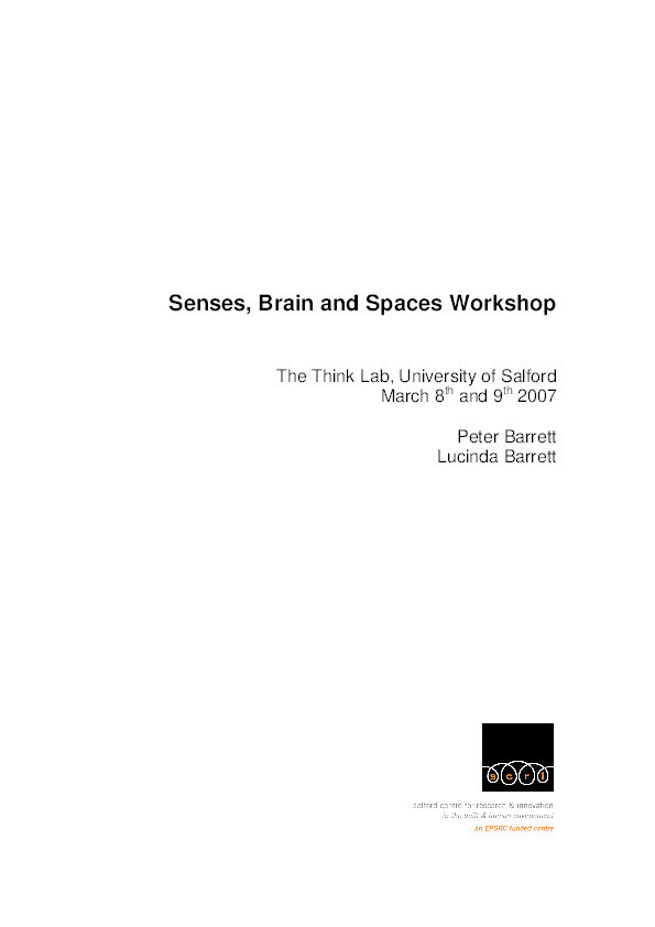 Senses, brain and spaces workshop Thumbnail