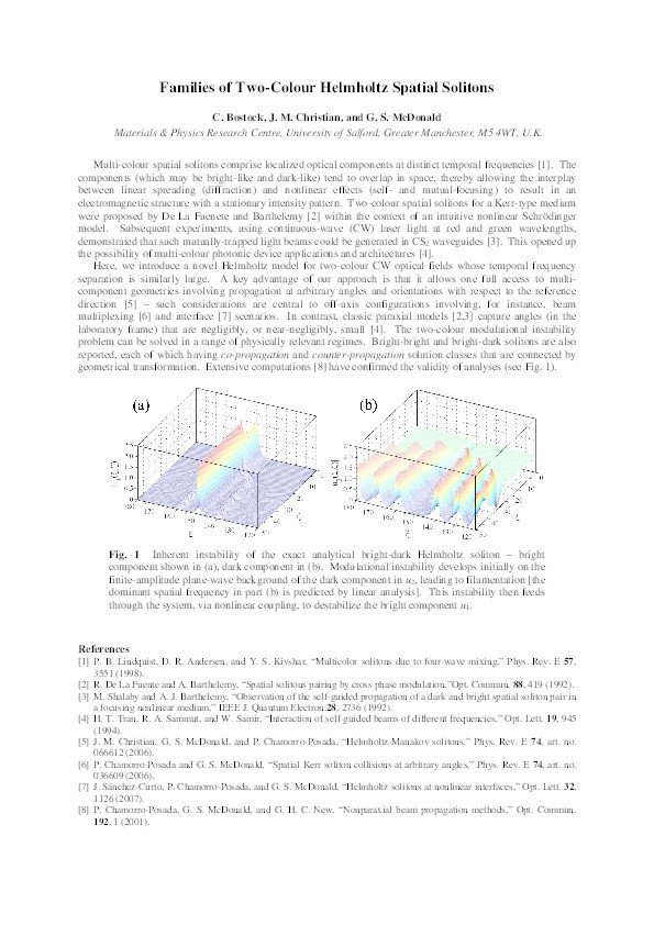 Families of two-colour Helmholtz spatial solitons Thumbnail