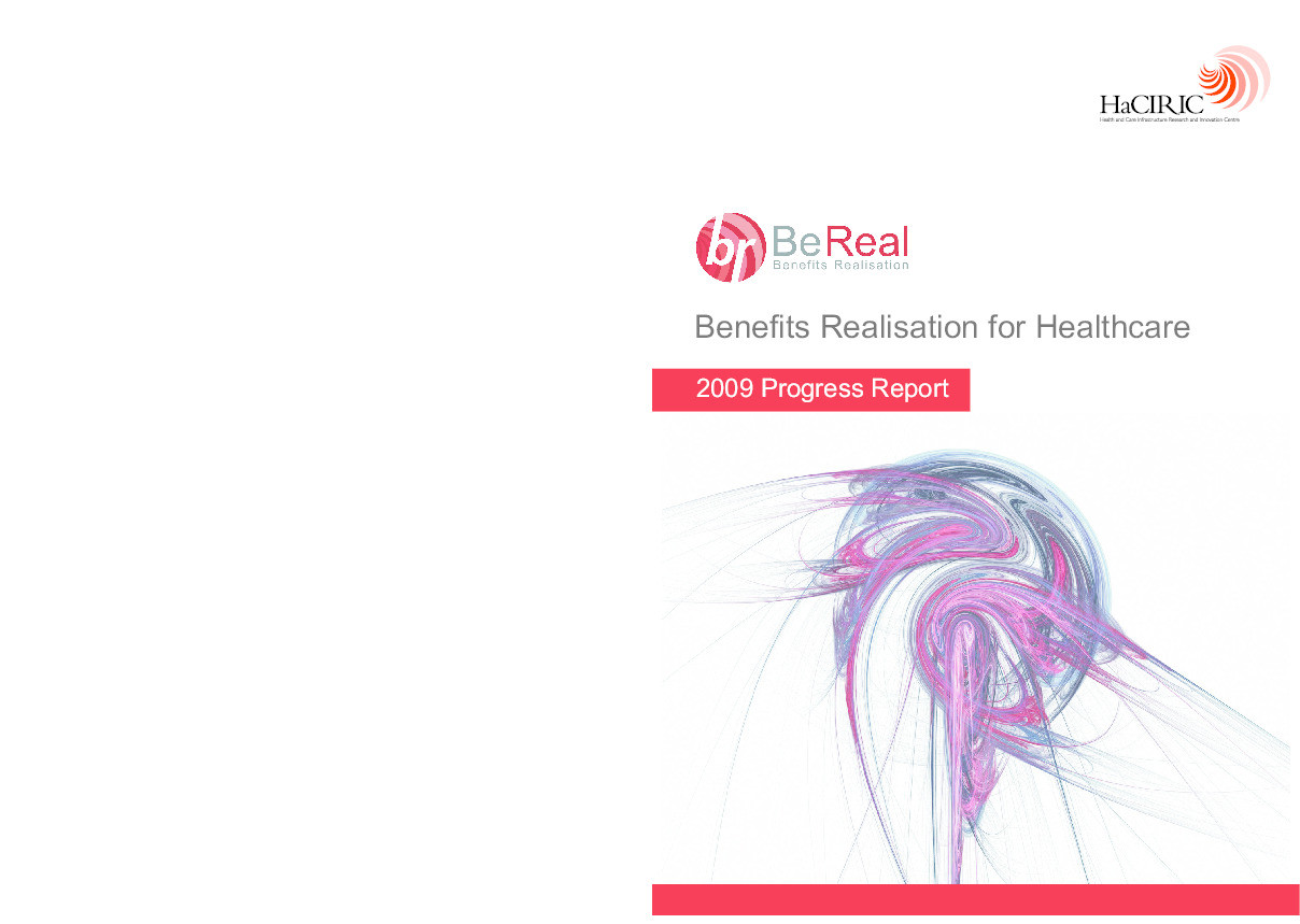 Benefits realisation for healthcare Thumbnail