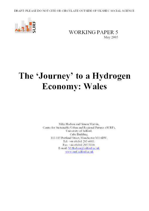 The ‘journey’ to Wales’ hydrogen economy Thumbnail