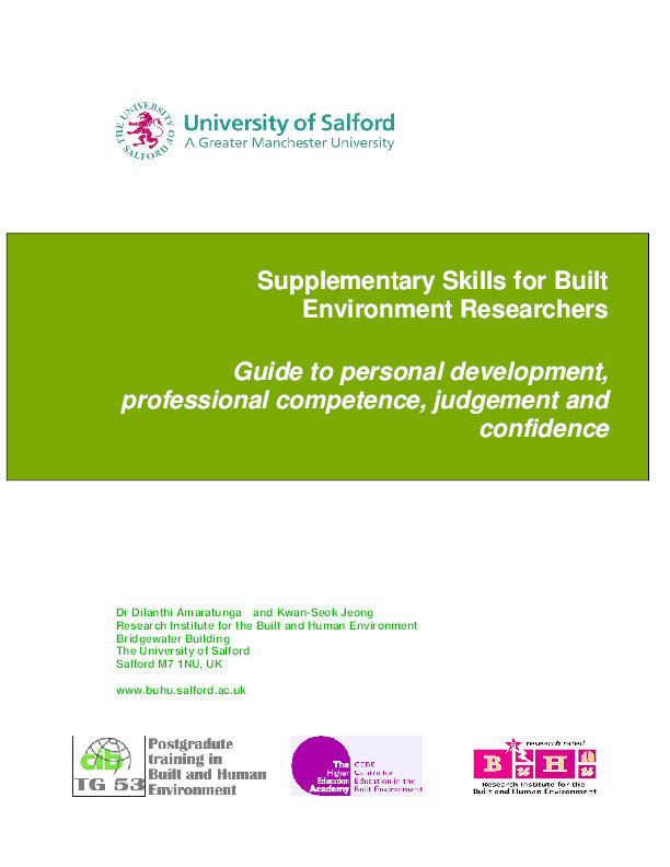 Personal professional competence judgements and confidence: Best practice report Thumbnail