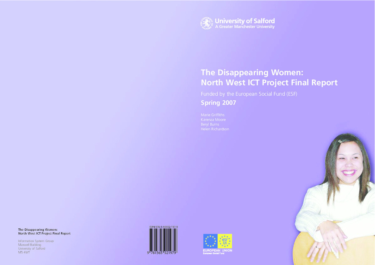 The disappearing women: North West ICT project final report Thumbnail
