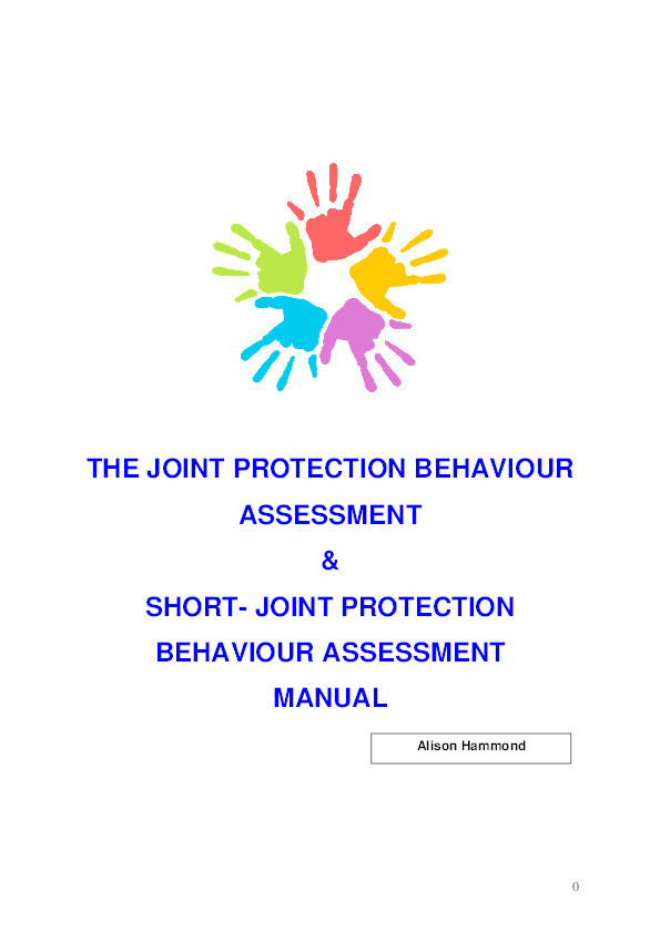 The Joint Protection Behaviour Assessment and Short-Joint Protection Behaviour Assessment Manual Thumbnail