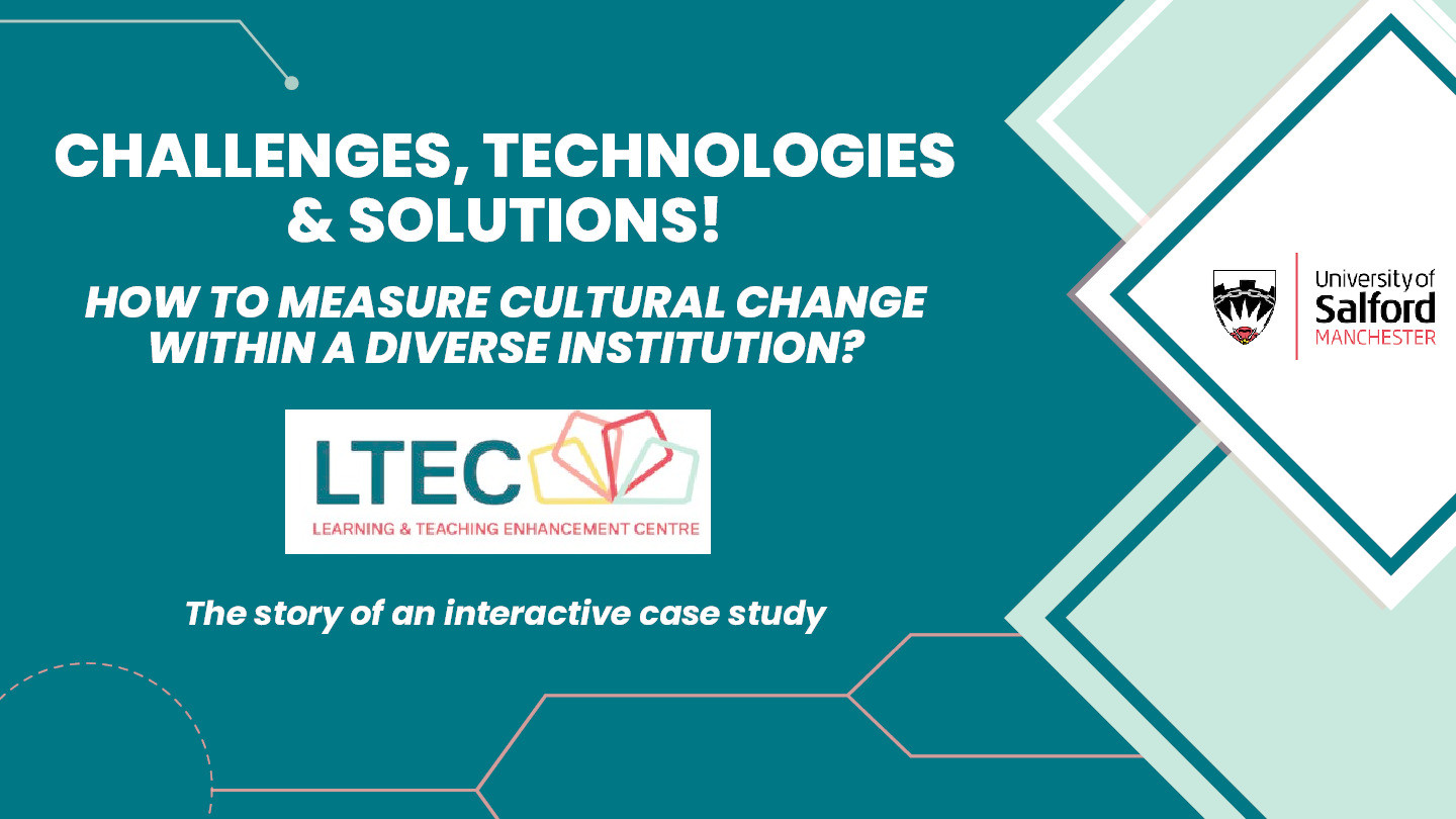 Challenges, Technologies and Solutions! How to measure cultural change within a diverse institution? Thumbnail