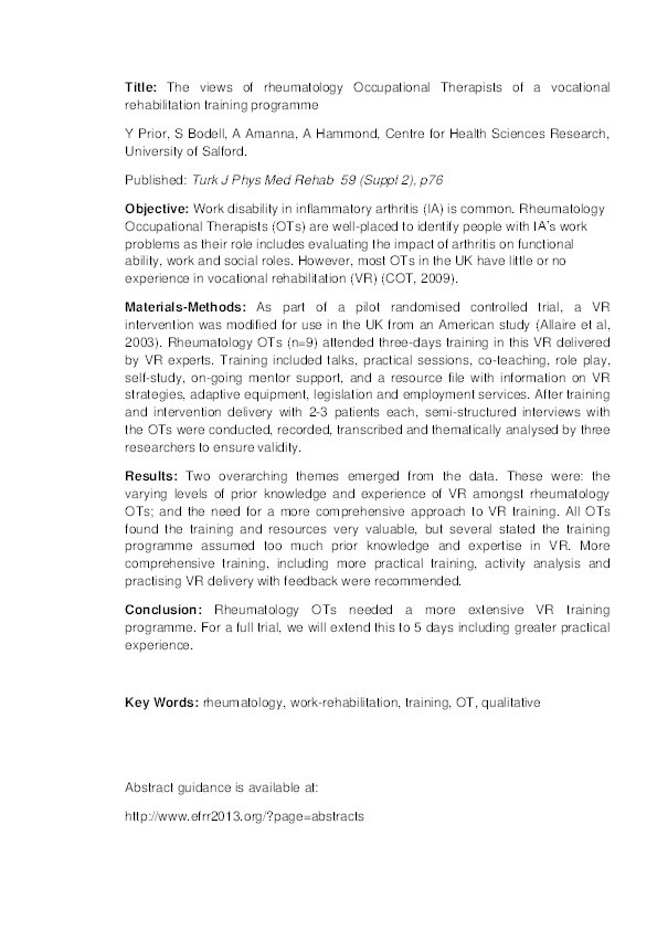 Psychometric testing of the evaluation of daily activity questionnaire in osteoarthritis in the United Kingdom Thumbnail
