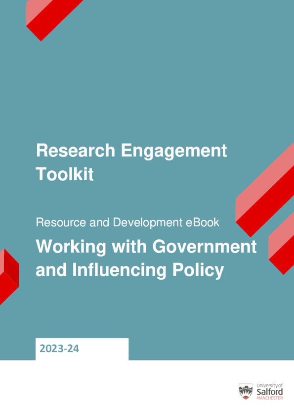 Research Engagement Toolkit - Working With Government And Influencing Policy 2023-24 Thumbnail