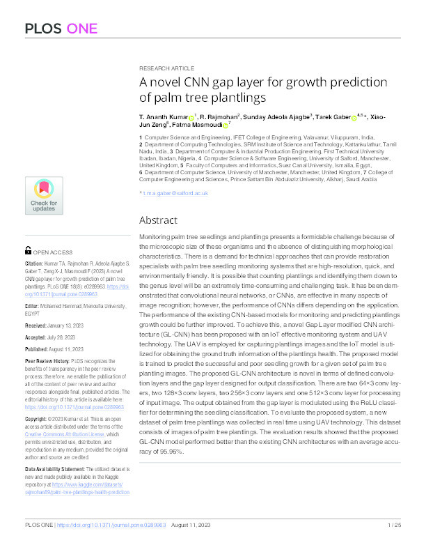 A novel CNN gap layer for growth prediction of palm tree plantlings Thumbnail