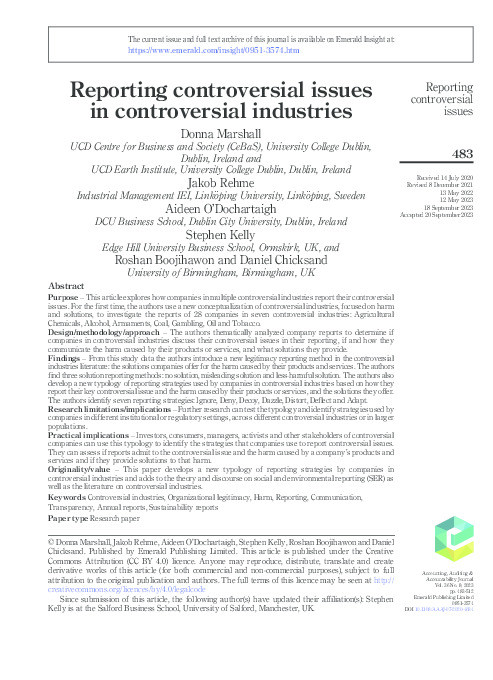 Reporting Controversial Issues in Controversial Industries Thumbnail