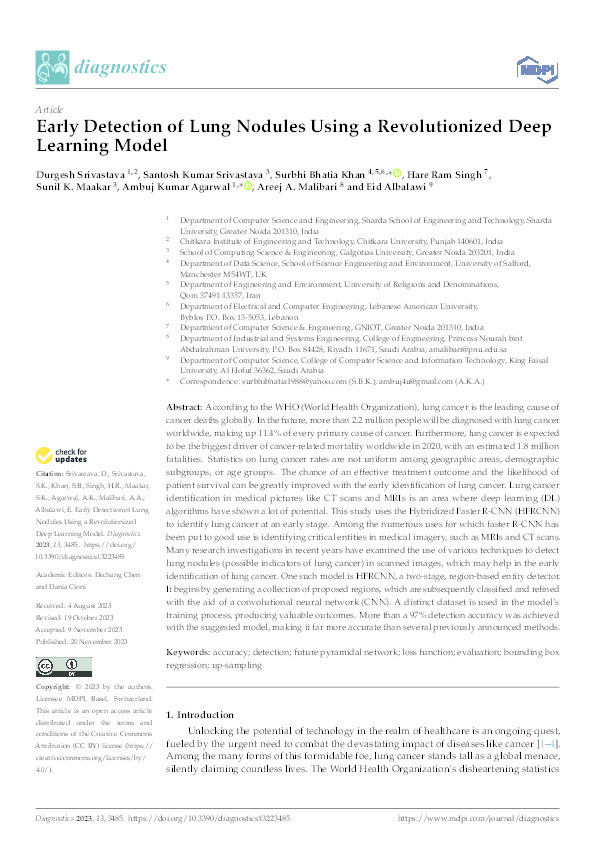 Early Detection of Lung Nodules Using a Revolutionized Deep Learning Model Thumbnail