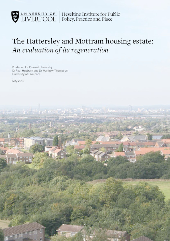 The Hattersley and Mottram housing estate: An evaluation of its regeneration Thumbnail