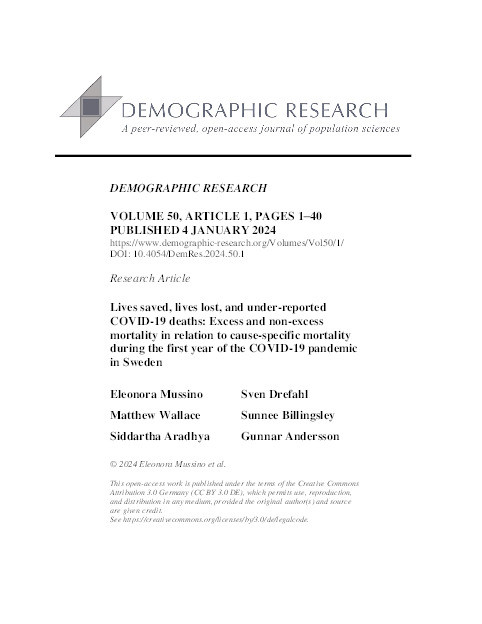 Lives saved, lives lost, and under-reported COVID-19 deaths: Excess and non-excess mortality in relation to cause-specific mortality during the first year of the COVID-19 pandemic in Sweden Thumbnail