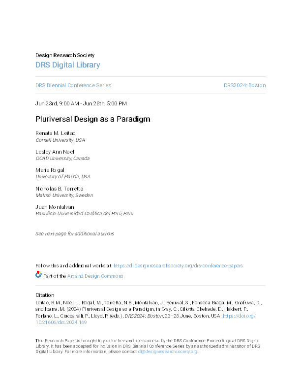 Pluriversal Design as a Paradigm Thumbnail